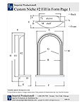 PDF Fill in Form for Custom Niche without a shelf